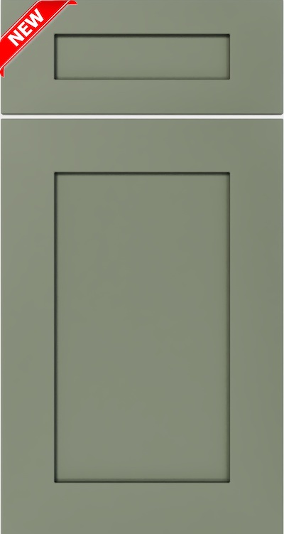 Sage Breeze shaker cabinet door